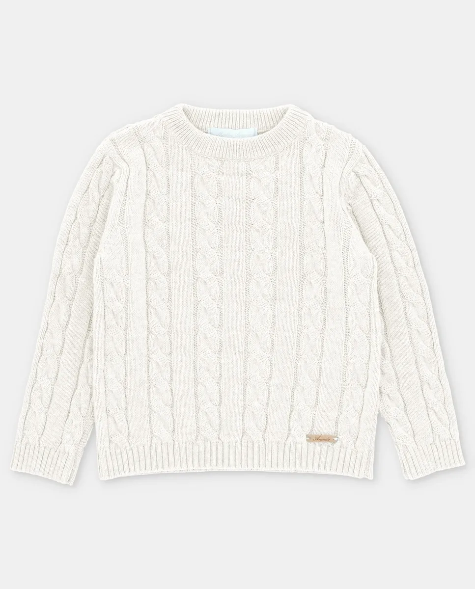 Детский джемпер с косами Martín Aranda, бежевый
Детский джемпер с косами Martín Aranda, бежевый