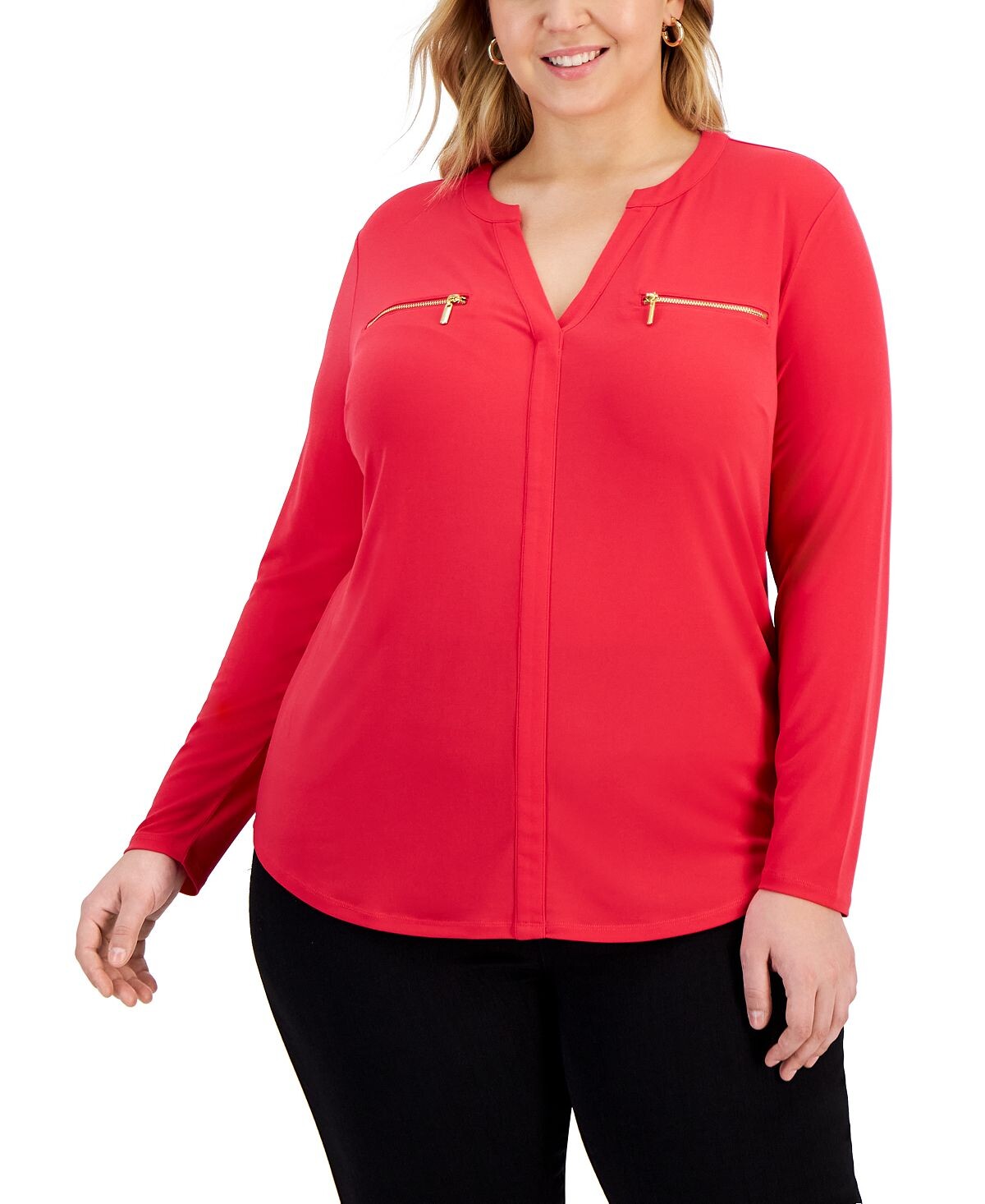 Топ больших размеров с карманом на молнии I.N.C. International Concepts, розовый
Топ больших размеров с карманом на молнии I.N.C. International Concepts, розовый