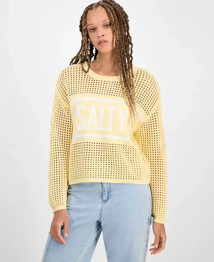 Джемпер с ажурной вязкой для подростков Hooked Up by IOT, желтый
Джемпер с ажурной вязкой для подростков Hooked Up by IOT, желтый