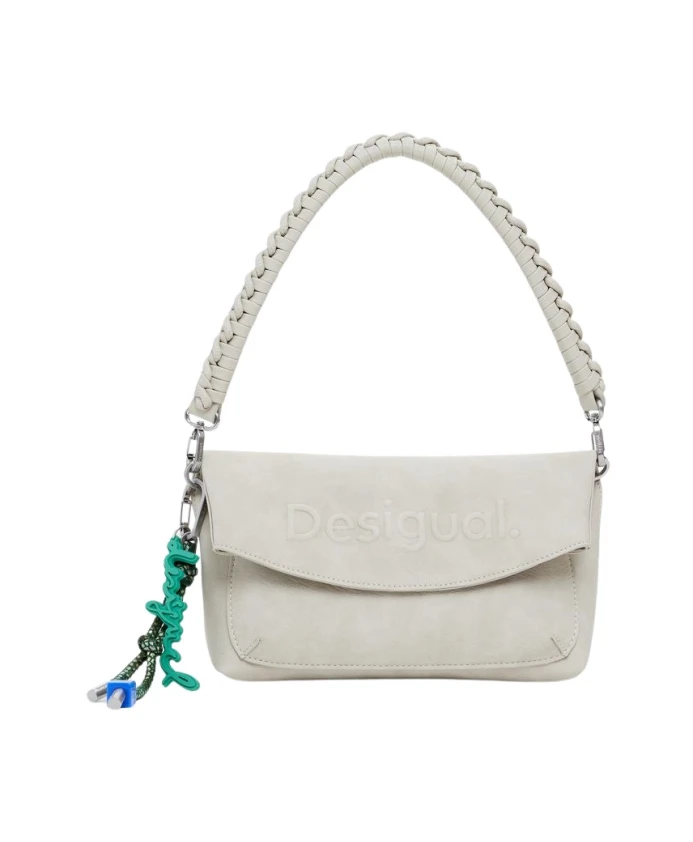 Бежевая женская сумочка с логотипом наполовину Desigual, бежевый
Бежевая женская сумочка с логотипом наполовину Desigual, бежевый