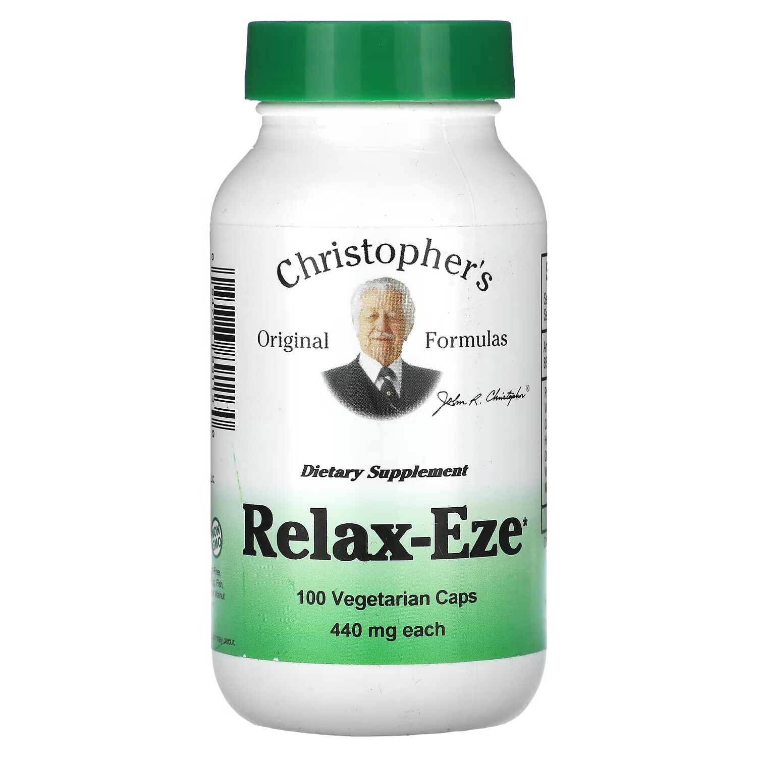 Добавка Christopher's Original Formulas Relax-Eze 440 мг, 100 капсул
Добавка Christopher's Original Formulas Relax-Eze 440 мг, 100 капсул
