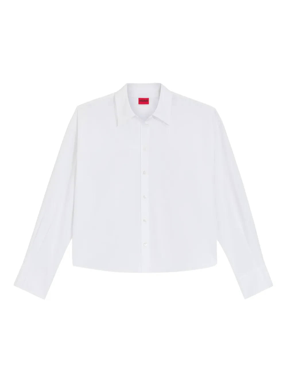 Укороченная рубашка на пуговицах Hugo, белый
Укороченная рубашка на пуговицах Hugo, белый