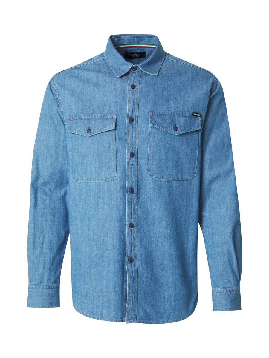 Рубашка на пуговицах классического кроя REPLAY, Blue denim
Рубашка на пуговицах классического кроя REPLAY, Blue denim