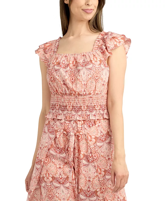 Топ для юниоров с рукавами-крылышками и сборками BCX, мультиколор
Топ для юниоров с рукавами-крылышками и сборками BCX, мультиколор