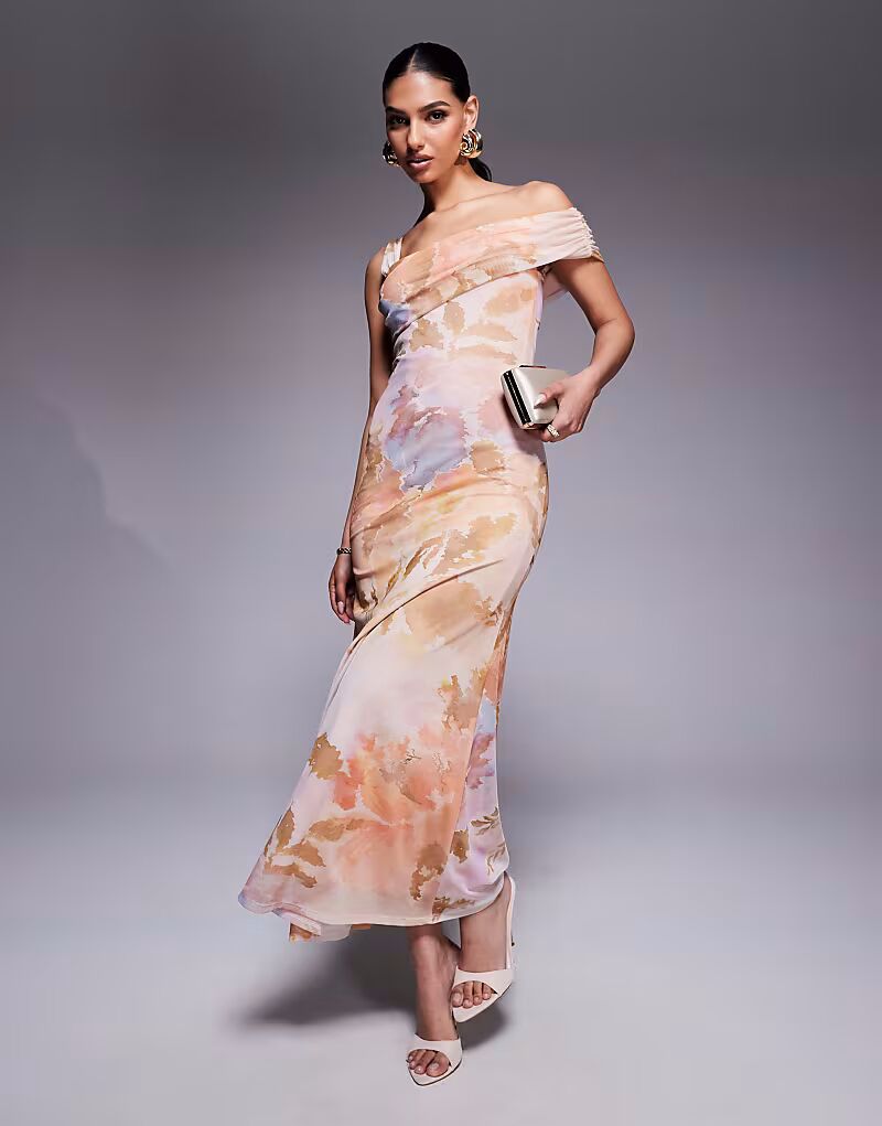 Платье макси ASOS DESIGN на одну бретельку с асимметричным вырезом в сетку с цветочным принтом
Платье макси ASOS DESIGN на одну бретельку с асимметричным вырезом в сетку с цветочным принтом