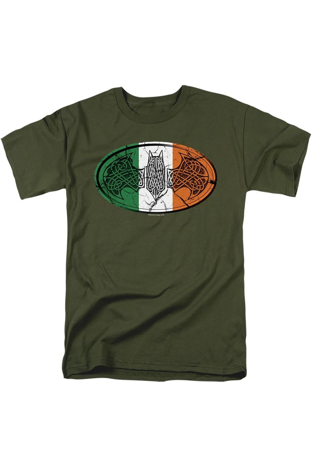 Футболка с коротким рукавом для взрослых с изображением Бэтмена и ирландского кельтского символа Gildan, хаки 
Футболка с коротким рукавом для взрослых с изображением Бэтмена и ирландского кельтского символа Gildan, хаки