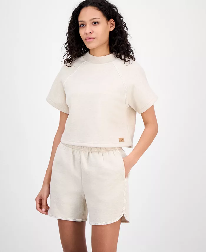 Женский короткий свитшот с круглым вырезом UGG®, белый
Женский короткий свитшот с круглым вырезом UGG®, белый