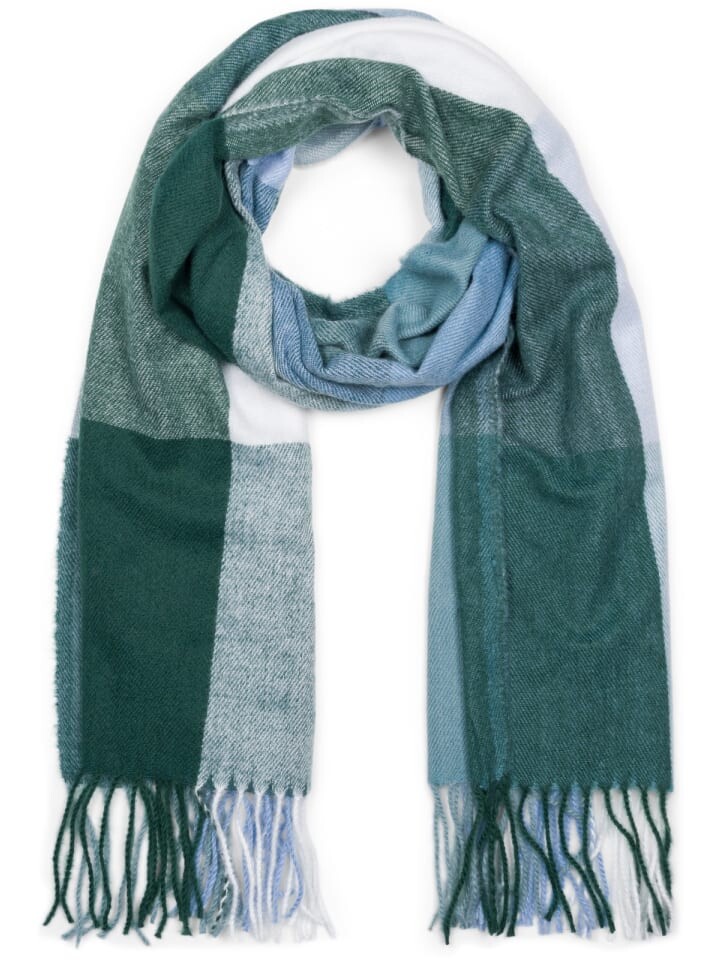 Шарф styleBREAKER, цвет dunkelgrün/hellblau/weiß 
Шарф styleBREAKER, цвет dunkelgrün/hellblau/weiß