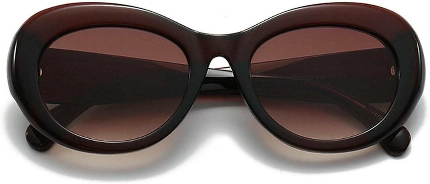 Винтажные овальные солнцезащитные очки для женщин, модные круглые солнцезащитные очки с защитой от УФ-излучения UV400, модные солнцезащитные очки для мужчин mincl, Brown
Винтажные овальные солнцезащитные очки для женщин, модные круглые солнцезащитные очки с защитой от УФ-излучения UV400, модные солнцезащитные очки для мужчин mincl, Brown