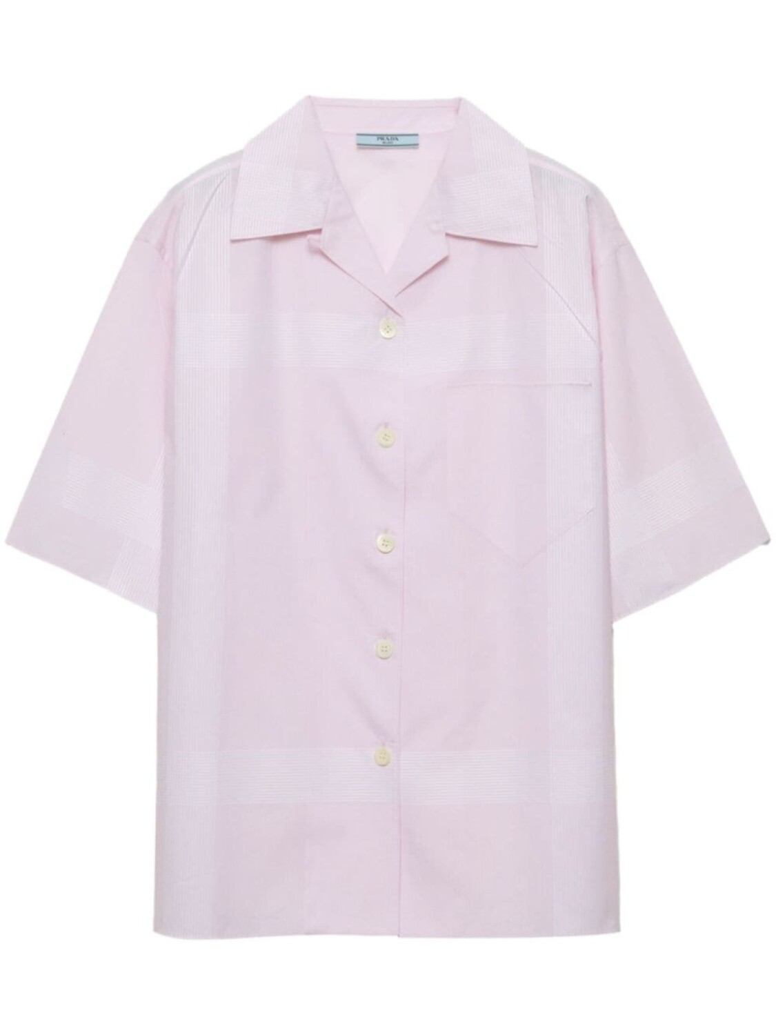 Prada клетчатая хлопковая рубашка, розовый
Prada клетчатая хлопковая рубашка, розовый