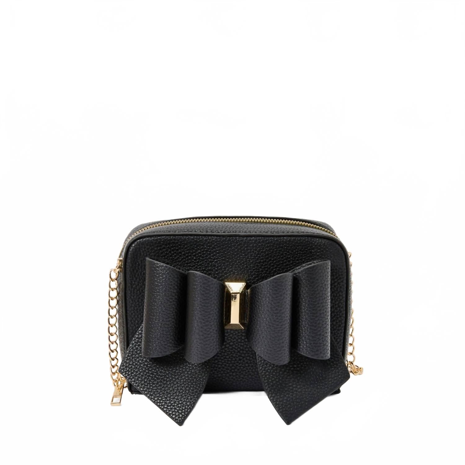 Женская миниатюрная квадратная сумка через плечо с бантом из веганской кожи черного цвета Like Dreams
Женская миниатюрная квадратная сумка через плечо с бантом из веганской кожи черного цвета Like Dreams