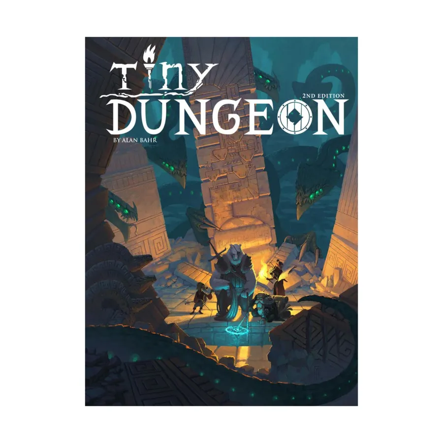 Tiny Dungeon (2nd Edition, POD, Black & White), Tiny d6 Role Playing Games (Gallant Knight Games), мягкая обложка
Tiny Dungeon (2nd Edition, POD, Black & White), Tiny d6 Role Playing Games (Gallant Knight Games), мягкая обложка