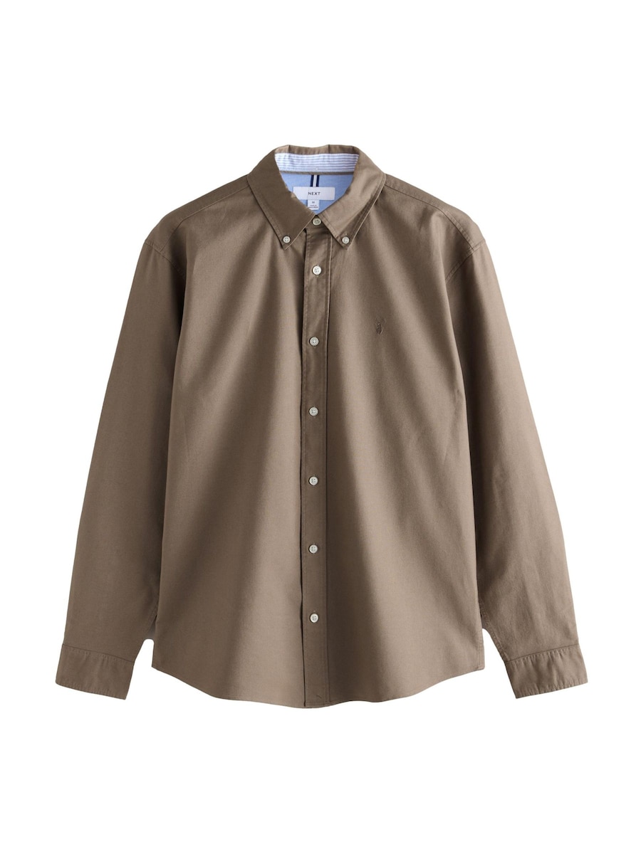 Рубашка на пуговицах классического кроя Next, темно-бежевый
Рубашка на пуговицах классического кроя Next, темно-бежевый