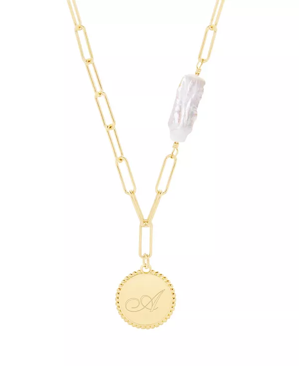 Кулон Biwa с имитацией жемчуга Микаэла инициал Brook & York, gold-plated-a
Кулон Biwa с имитацией жемчуга Микаэла инициал Brook & York, gold-plated-a