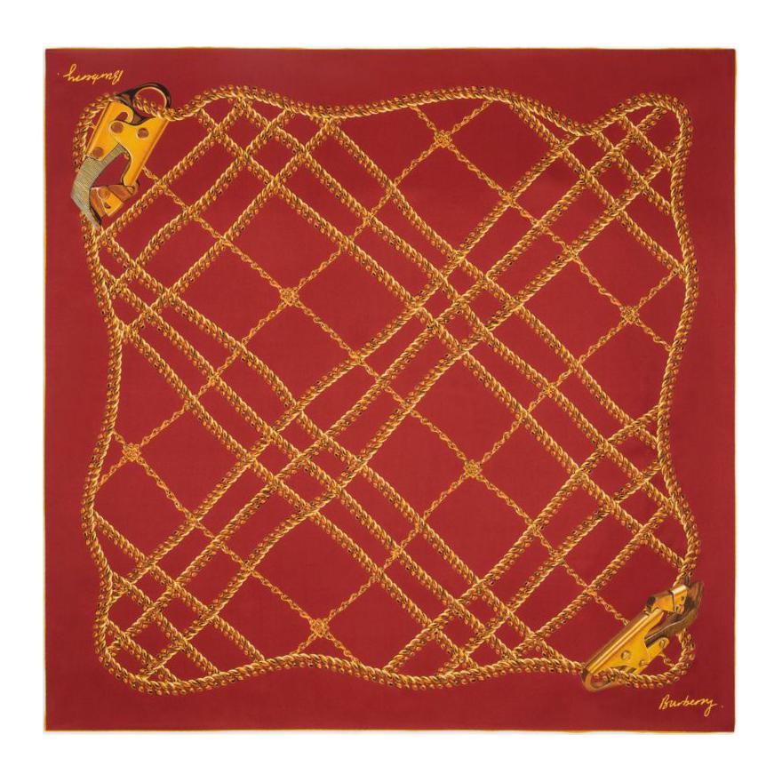 Шарф из шёлковой ткани с цепочкой Burberry, rusty красный
Шарф из шёлковой ткани с цепочкой Burberry, rusty красный