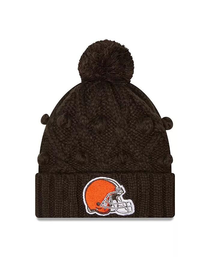 Женская коричневая вязаная шапка с манжетами и помпоном Cleveland Browns Toasty New Era, коричневый
Женская коричневая вязаная шапка с манжетами и помпоном Cleveland Browns Toasty New Era, коричневый