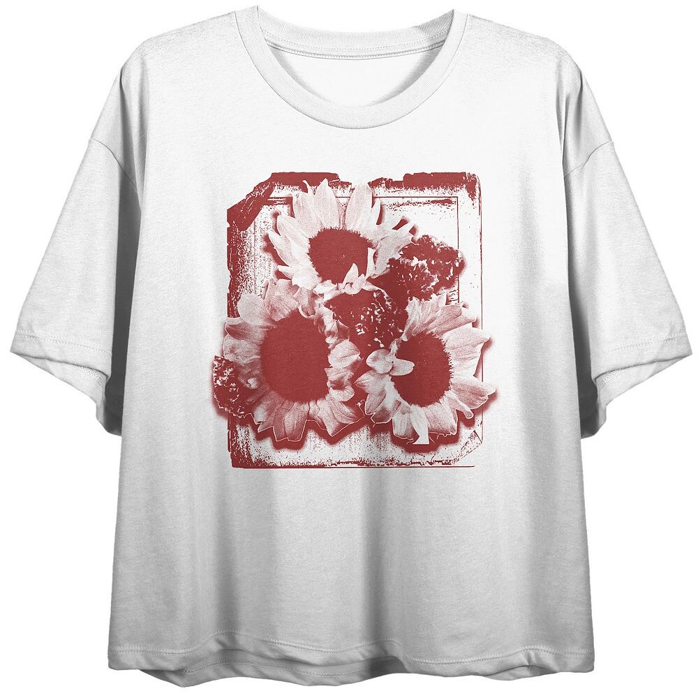 Однотонная футболка с рисунком подсолнуха для юниоров, белый
Однотонная футболка с рисунком подсолнуха для юниоров, белый