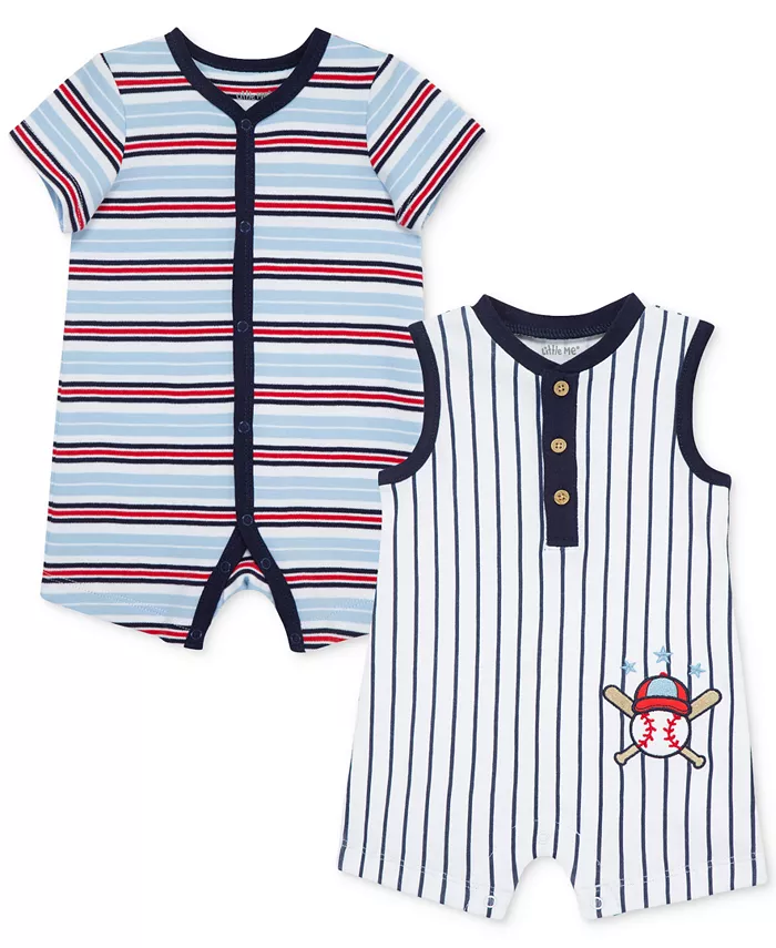 Комбинезоны для мальчиков с бейсбольными полосками, набор из 2 штук Little Me, синий
Комбинезоны для мальчиков с бейсбольными полосками, набор из 2 штук Little Me, синий
