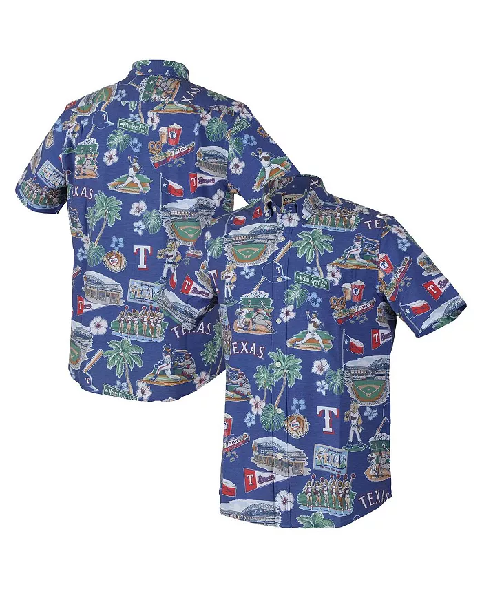 Мужская трикотажная рубашка на пуговицах Royal Texas Rangers Scenic с эффектом performance Reyn Spooner
Мужская трикотажная рубашка на пуговицах Royal Texas Rangers Scenic с эффектом performance Reyn Spooner