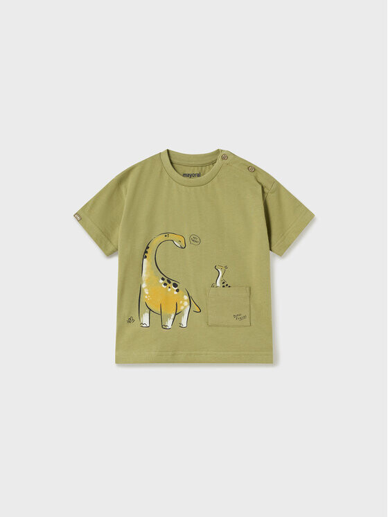 Футболка стандартного кроя Mayoral, зеленый 
Футболка стандартного кроя Mayoral, зеленый