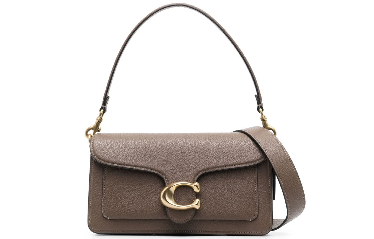 Сумка через плечо Tabby из полированной текстурированной кожи среднего размера тёмно-коричневая COACH
Сумка через плечо Tabby из полированной текстурированной кожи среднего размера тёмно-коричневая COACH