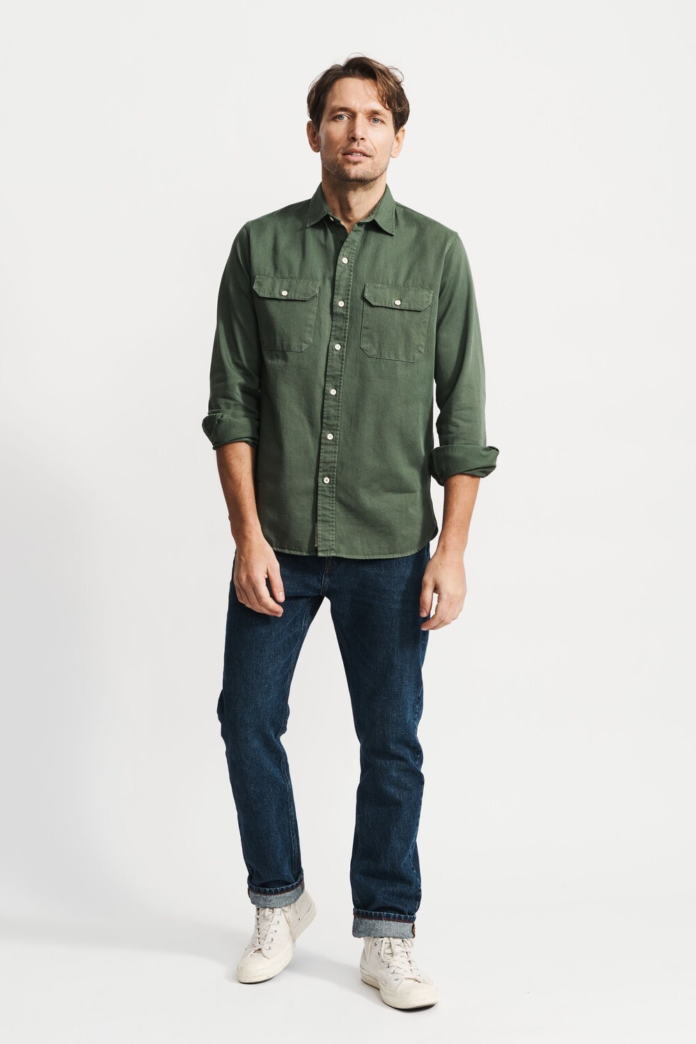 Темно-синяя рубашка Normanby Aubin, хаки
Темно-синяя рубашка Normanby Aubin, хаки