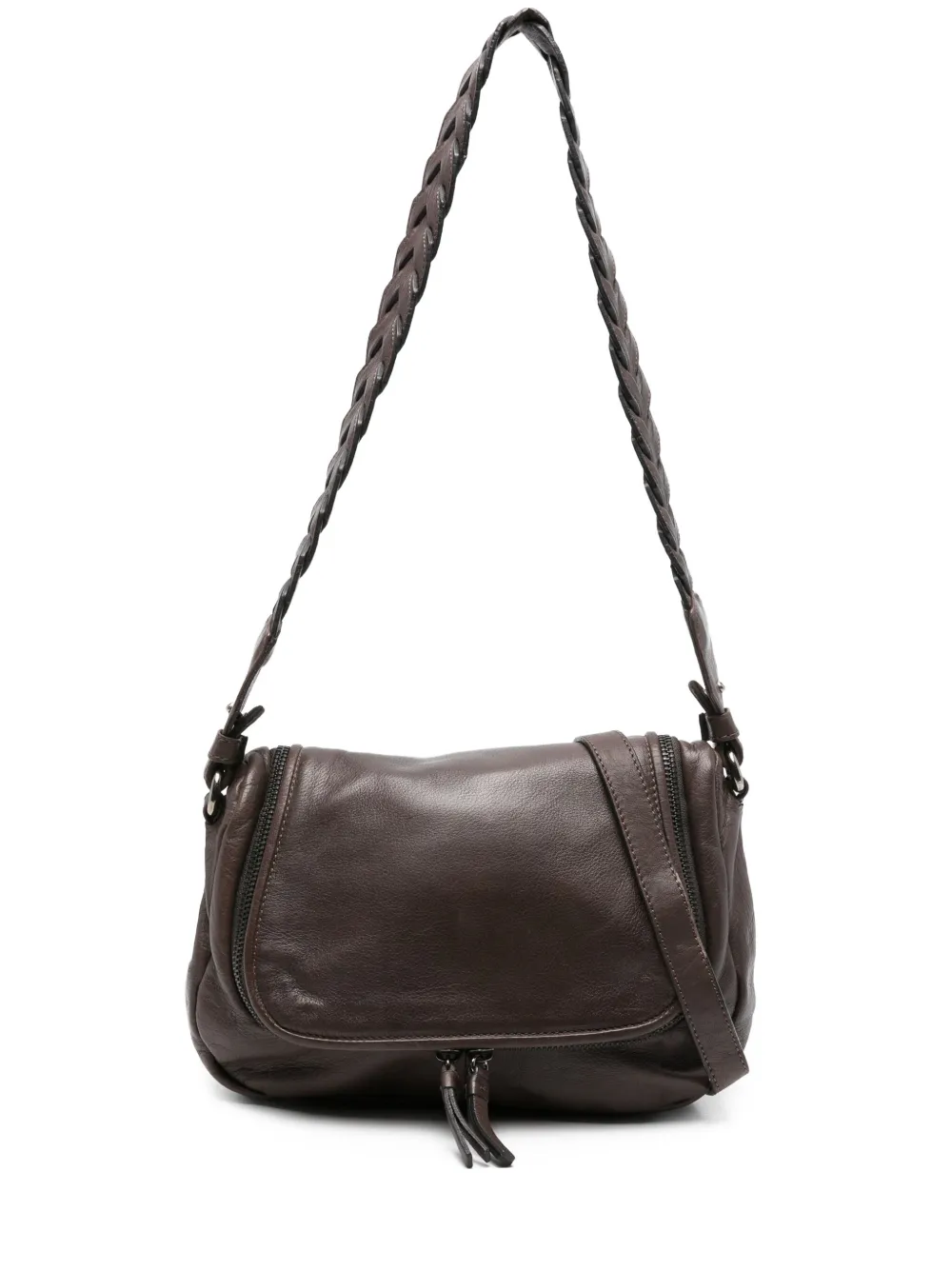 Кожаная сумка через плечо среднего размера с плетеным ремешком Reptile's House, коричневый
Кожаная сумка через плечо среднего размера с плетеным ремешком Reptile's House, коричневый