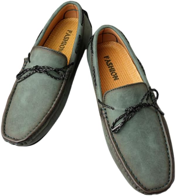 Мужские кожаные лоферы Hhhchpm, повседневные с шнуровкой и без застежки, утяжеленные мокасины, удобные классические туфли, зеленый
Мужские кожаные лоферы Hhhchpm, повседневные с шнуровкой и без застежки, утяжеленные мокасины, удобные классические туфли, зеленый
