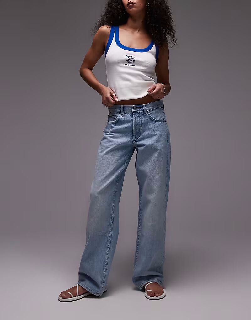 Широкие джинсы Topshop Ember с низкой талией, цвет bleach
Широкие джинсы Topshop Ember с низкой талией, цвет bleach