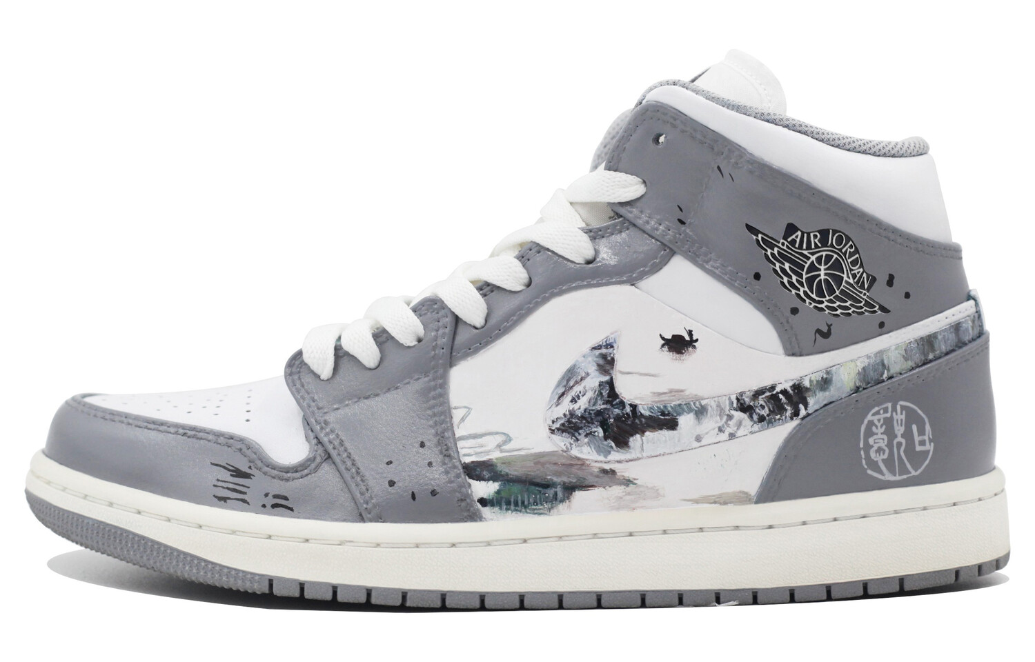 Кроссовки Air Jordan 1 Vintage Basketball Shoes Women's Mid-top Gray/White, серый
Кроссовки Air Jordan 1 Vintage Basketball Shoes Women's Mid-top Gray/White, серый