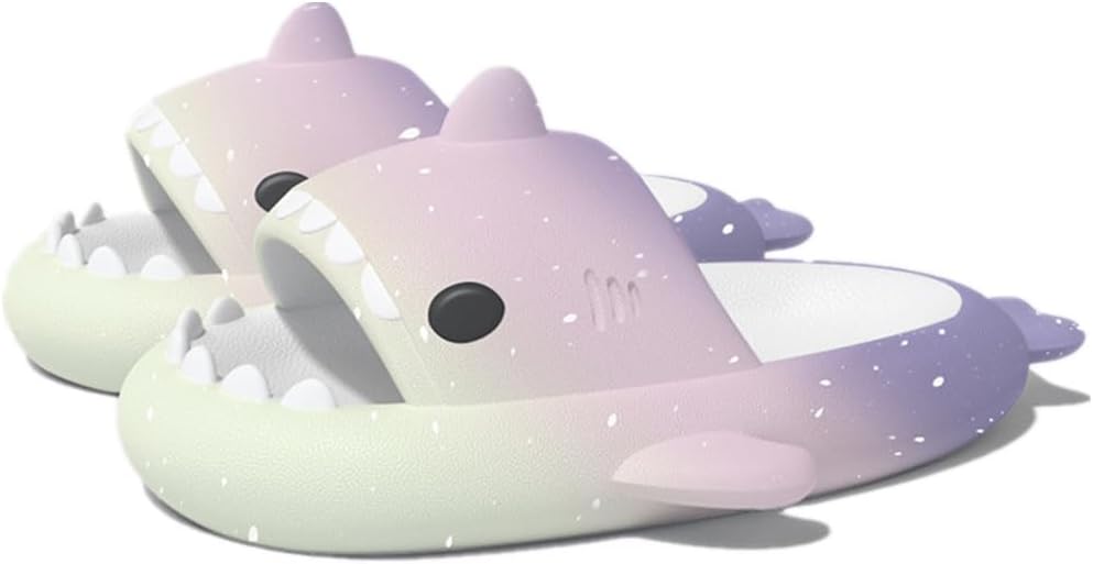 Тапочки с милой акулией kaitesi, градиентное мороженое, мягкая подошва 4 см, толстая мягкая подошва, летние шлепанцы с акулией для женщин и мужчин, EVA, противоскользящие повседневные шлепанцы, фиолетовый
Тапочки с милой акулией kaitesi, градиентное мороженое, мягкая подошва 4 см, толстая мягкая подошва, летние шлепанцы с акулией для женщин и мужчин, EVA, противоскользящие повседневные шлепанцы, фиолетовый