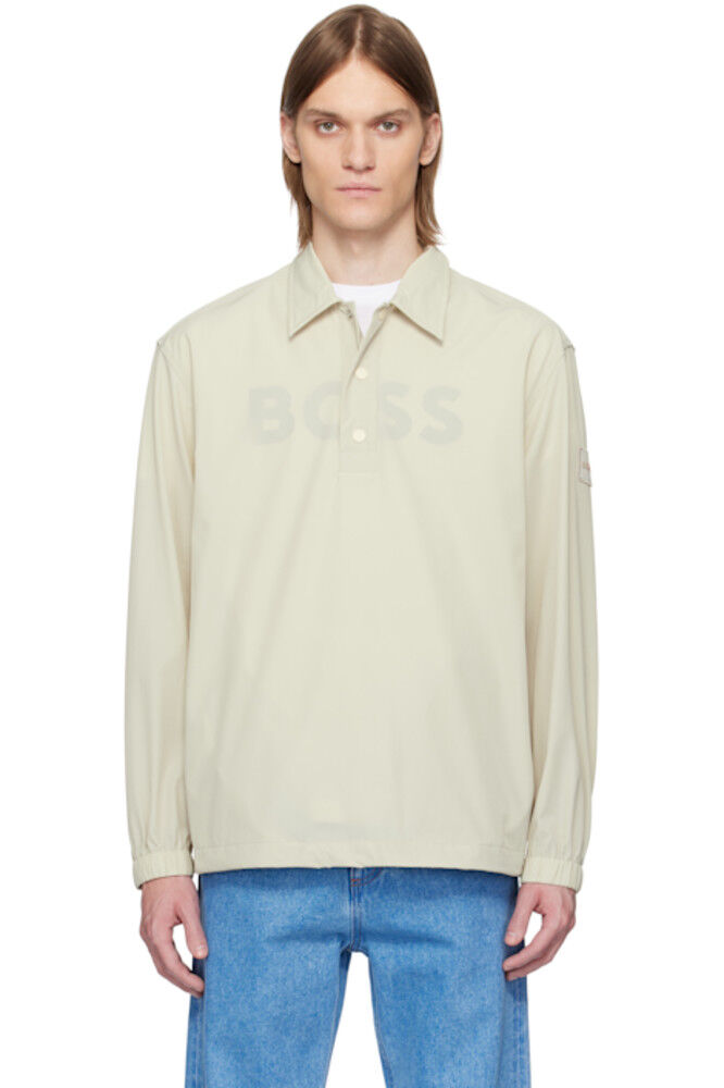 Поло из бежевого нейлона BOSS, Бежевый, Поло из бежевого нейлона BOSS
Поло из бежевого нейлона BOSS, Бежевый, Поло из бежевого нейлона BOSS