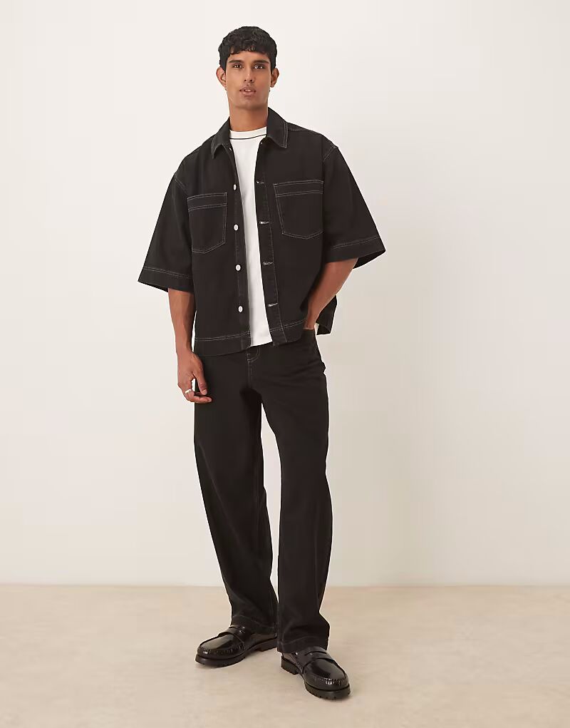 Джинсы прямого кроя черного цвета Asos Design
Джинсы прямого кроя черного цвета Asos Design