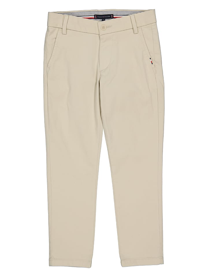 Тканевые брюки Tommy Hilfiger, бежевый 
Тканевые брюки Tommy Hilfiger, бежевый