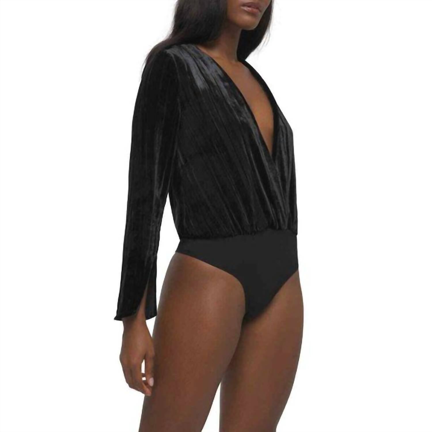 Боди Velvet Wrap с V-образным вырезом и длинными рукавами черного цвета GOOD AMERICAN
Боди Velvet Wrap с V-образным вырезом и длинными рукавами черного цвета GOOD AMERICAN