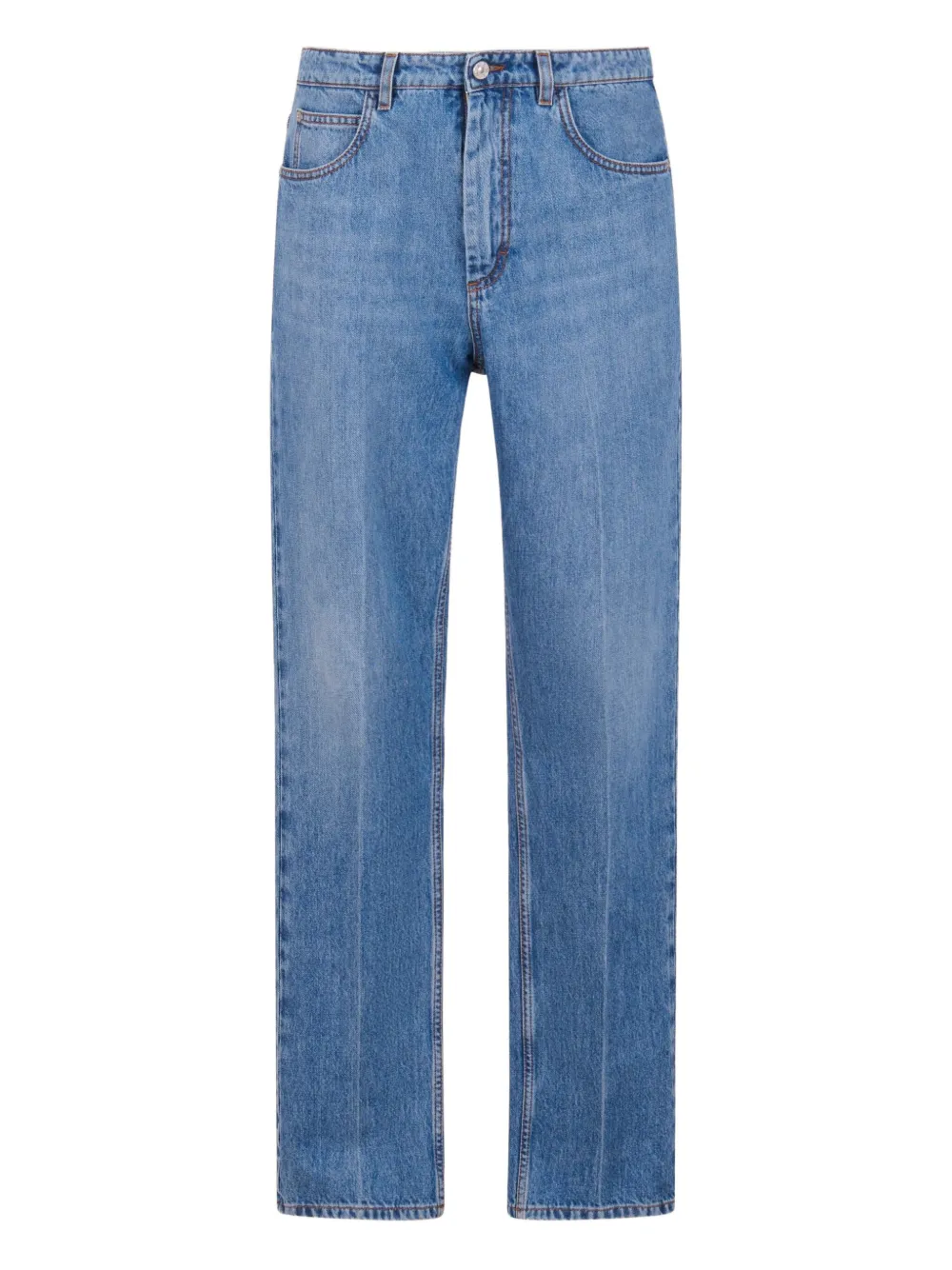 Джинсы из вареного денима с пятью карманами Marni, синий
Джинсы из вареного денима с пятью карманами Marni, синий