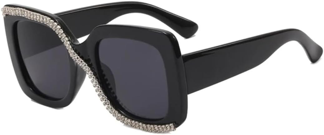 Модные солнцезащитные очки со стразами для женщин и мужчин, в стиле ретро, с увеличенной оправой, трендовые, роскошные, с защитой от УФ-излучения UV400 VVTWSSW, Black Gray
Модные солнцезащитные очки со стразами для женщин и мужчин, в стиле ретро, с увеличенной оправой, трендовые, роскошные, с защитой от УФ-излучения UV400 VVTWSSW, Black Gray