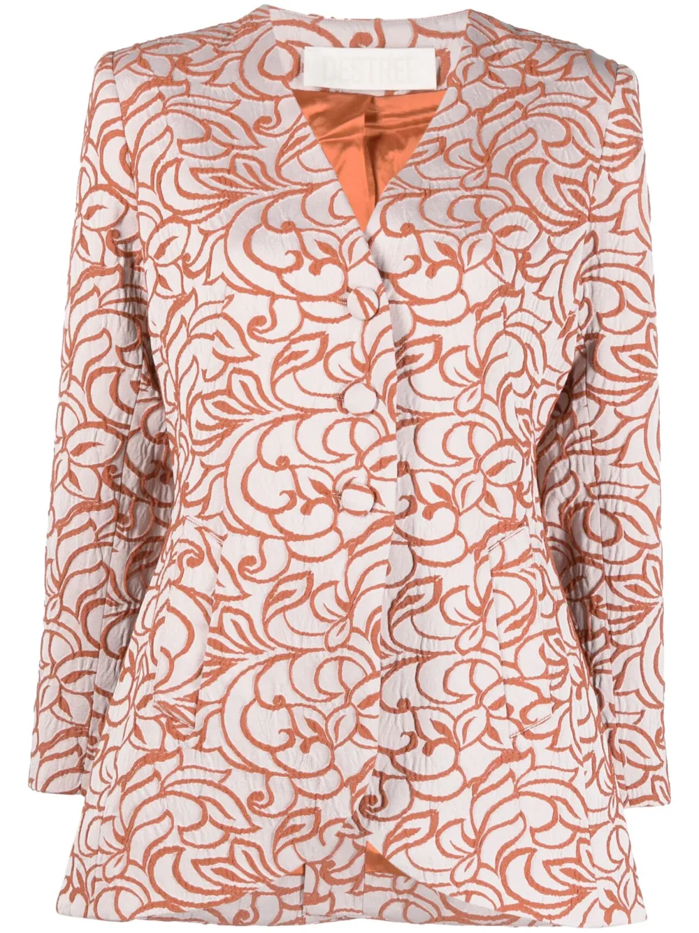 Жаккардовый однобортный жакет Bridget DESTREE, оранжевый
Жаккардовый однобортный жакет Bridget DESTREE, оранжевый