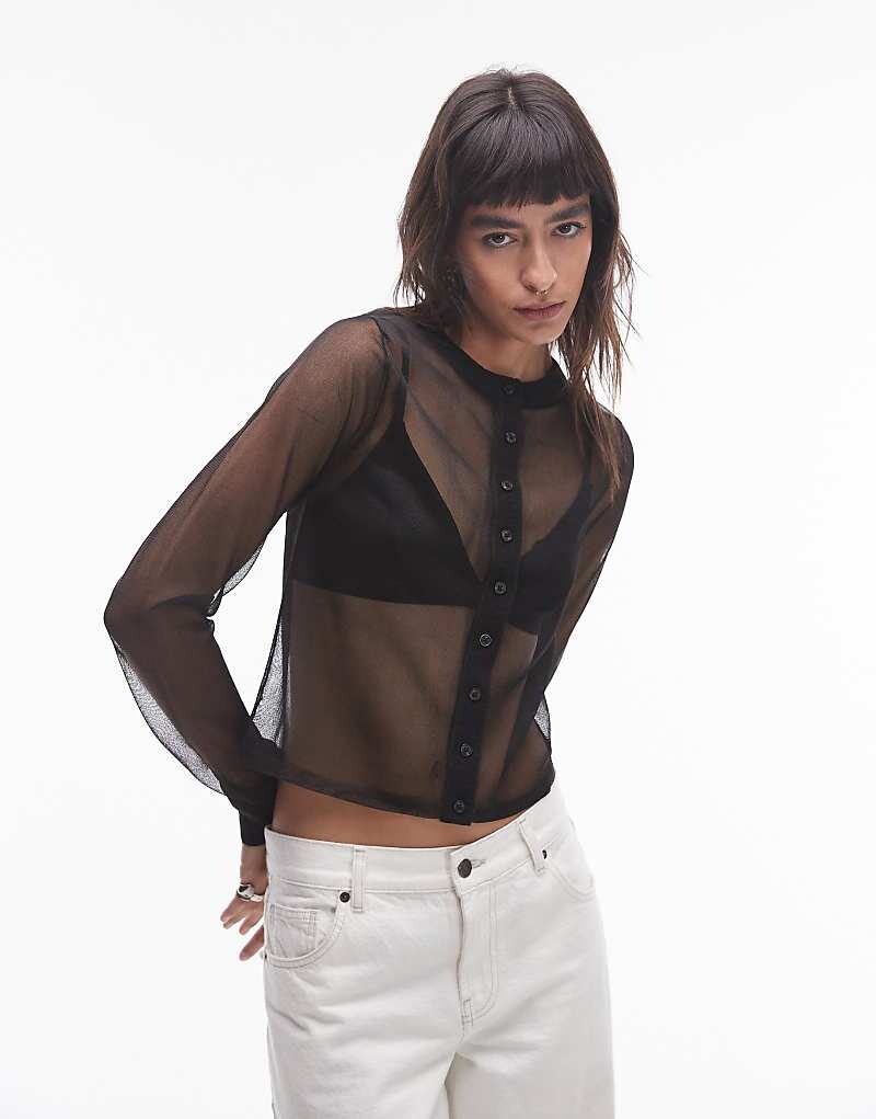 Topshop – Черная рубашка из струящегося трикотажа
Topshop – Черная рубашка из струящегося трикотажа