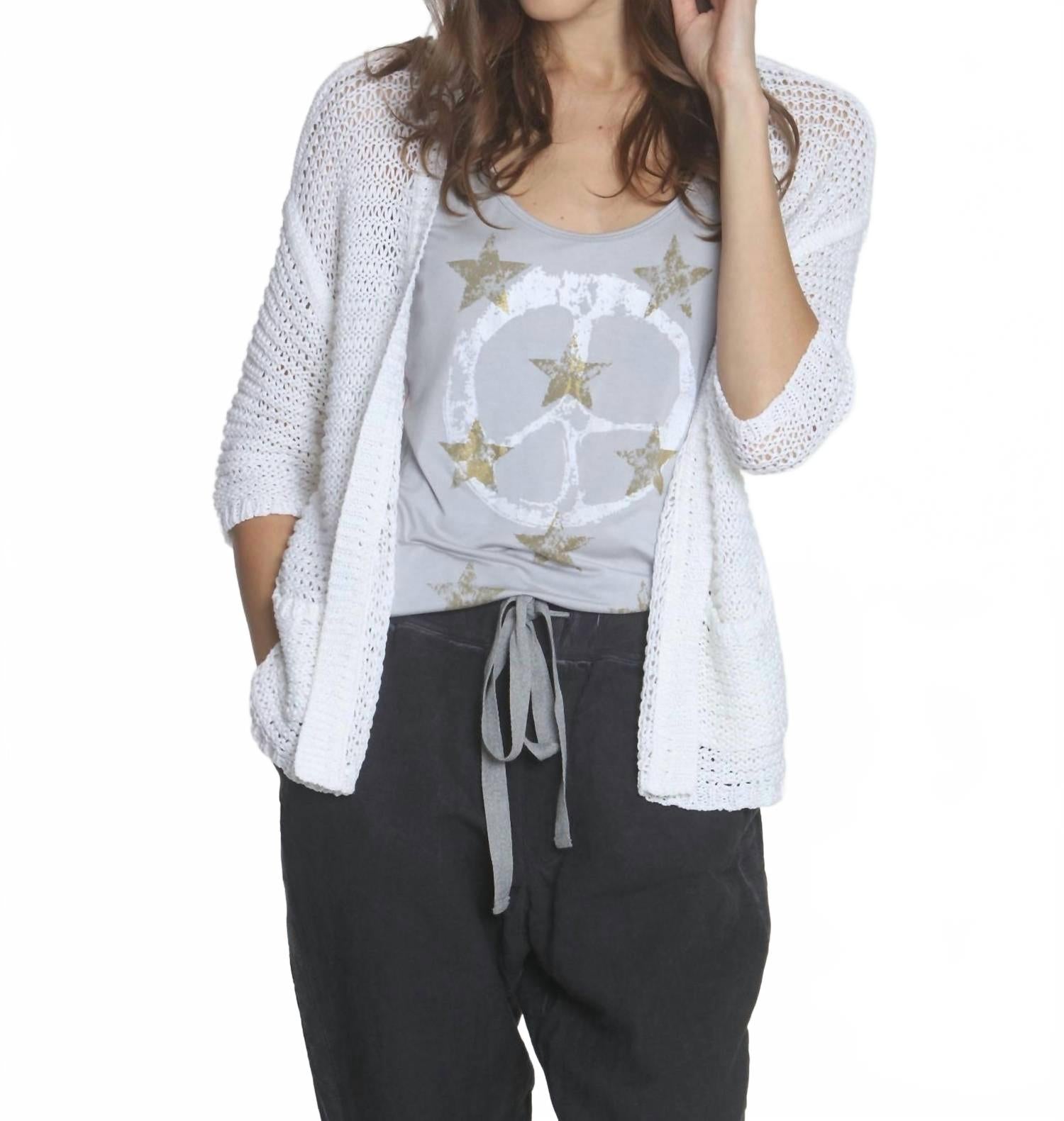 Женский кардиган Шарлотта в белом цвете LABEL+thread
Женский кардиган Шарлотта в белом цвете LABEL+thread