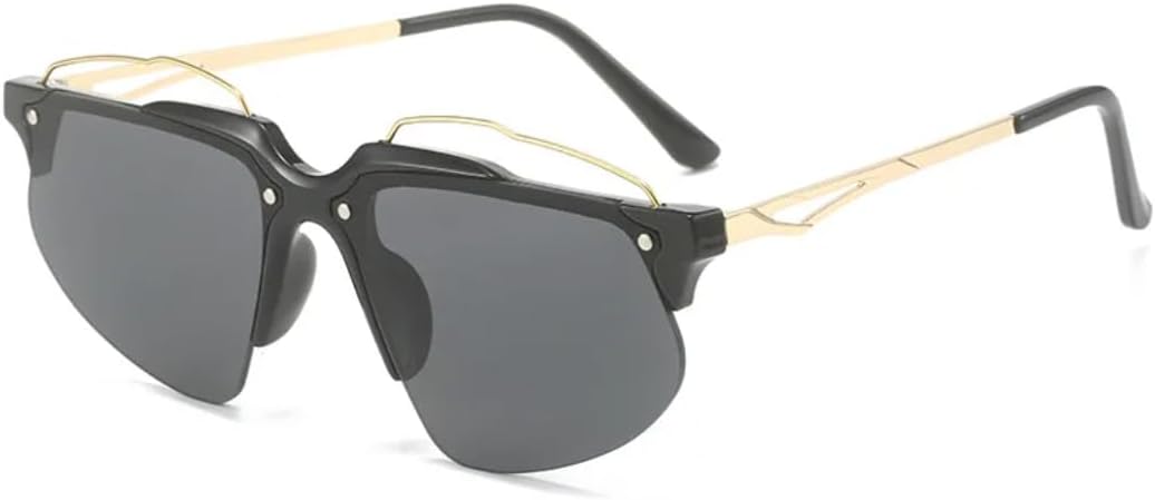 Модные женские солнцезащитные очки без оправы в стиле панк, «кошачий глаз», ретро, роскошные очки с защитой от УФ-излучения UV400, мужские спортивные очки для вождения TVTBBVV, Black
Модные женские солнцезащитные очки без оправы в стиле панк, «кошачий глаз», ретро, роскошные очки с защитой от УФ-излучения UV400, мужские спортивные очки для вождения TVTBBVV, Black