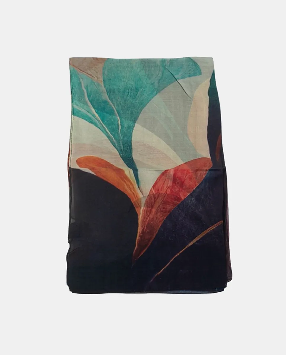 Шелковый квадратный шарф с цветочным принтом Kbas, оранжевый
Шелковый квадратный шарф с цветочным принтом Kbas, оранжевый