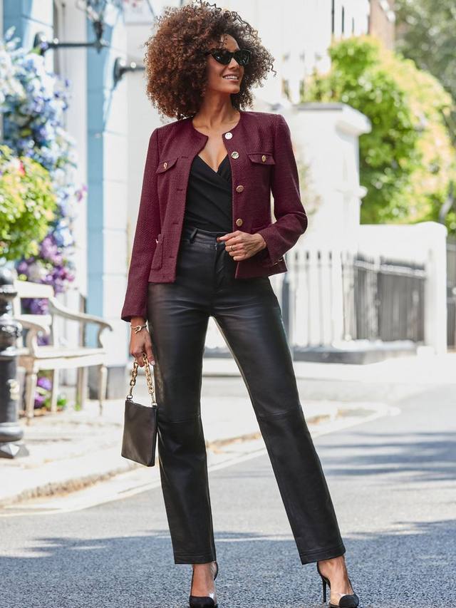 Безворсовый жакет без воротника Sosandar
Безворсовый жакет без воротника Sosandar