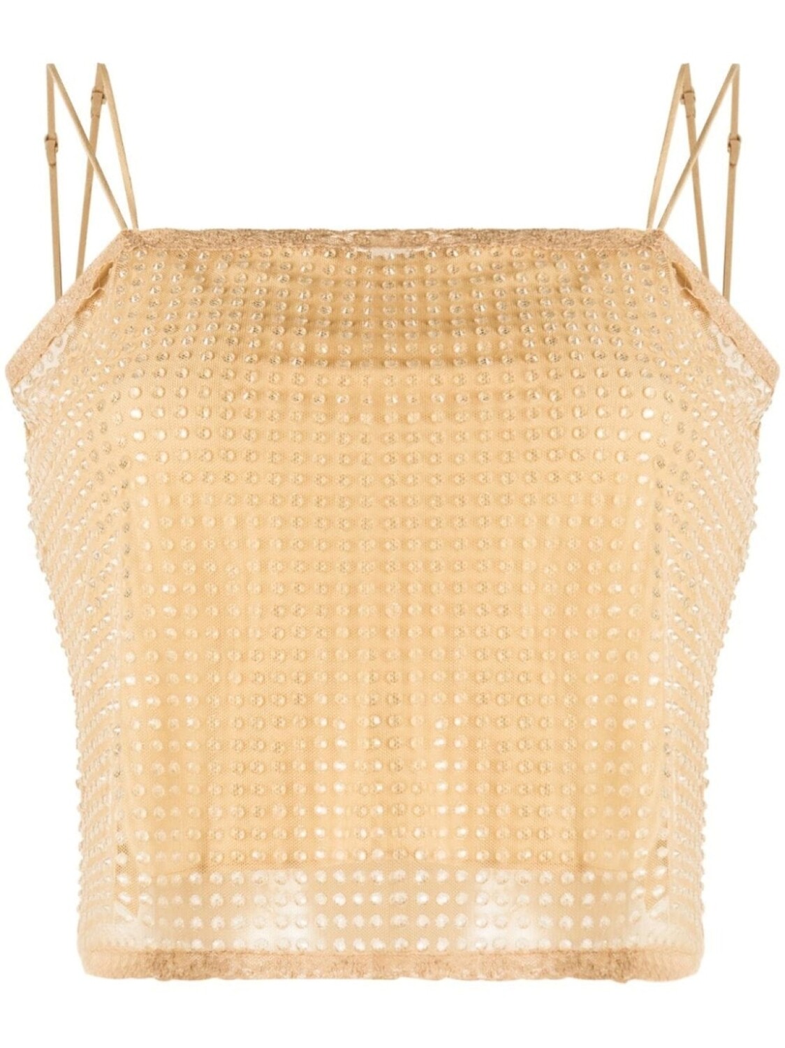 Alexander Wang топ с кристаллами, нейтральный цвет
Alexander Wang топ с кристаллами, нейтральный цвет