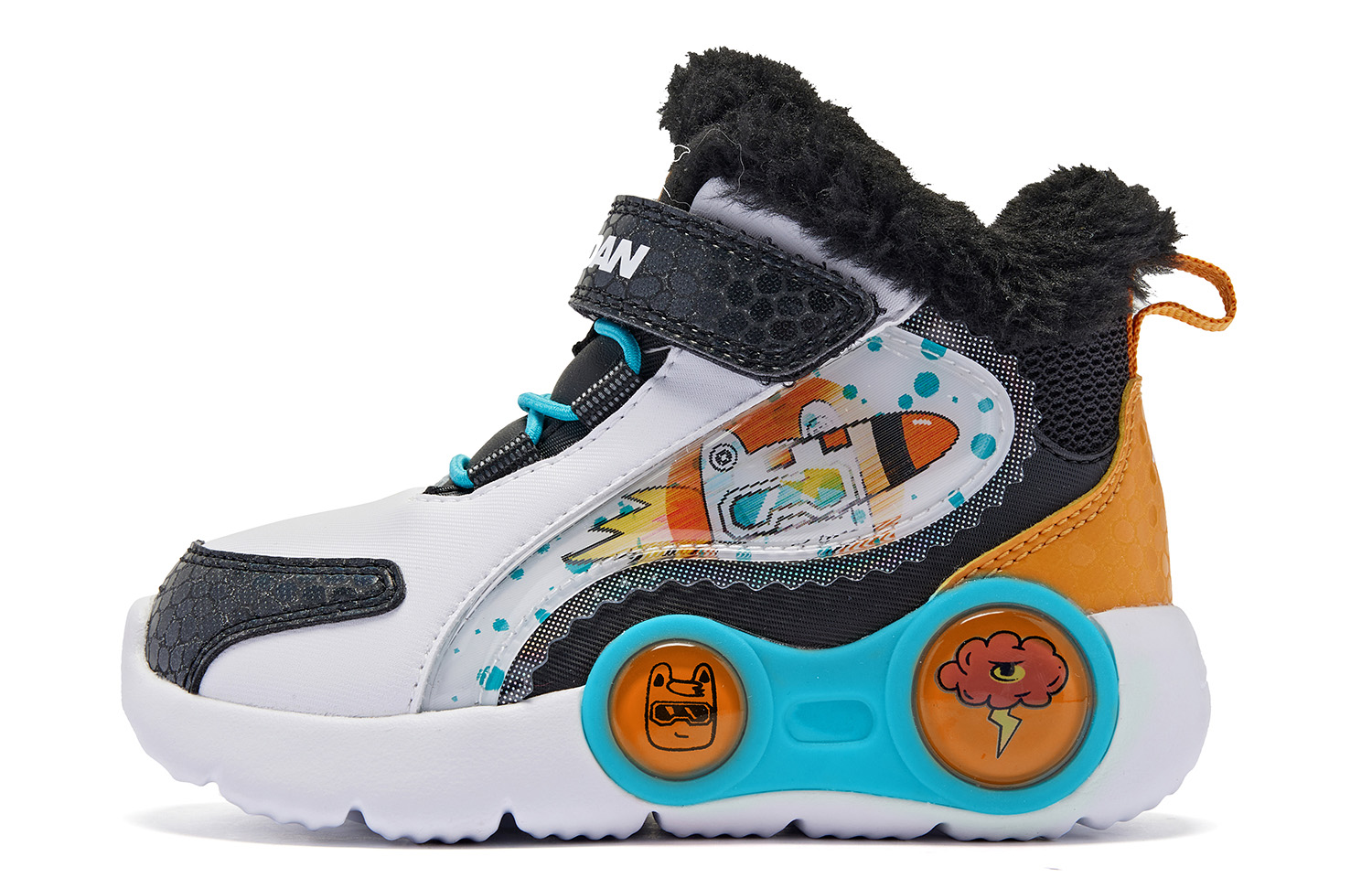 Прочные тёплые полувысокие детские ботинки Black Icy Blue для малышей QIAODAN, Black/Cool Blue
Прочные тёплые полувысокие детские ботинки Black Icy Blue для малышей QIAODAN, Black/Cool Blue