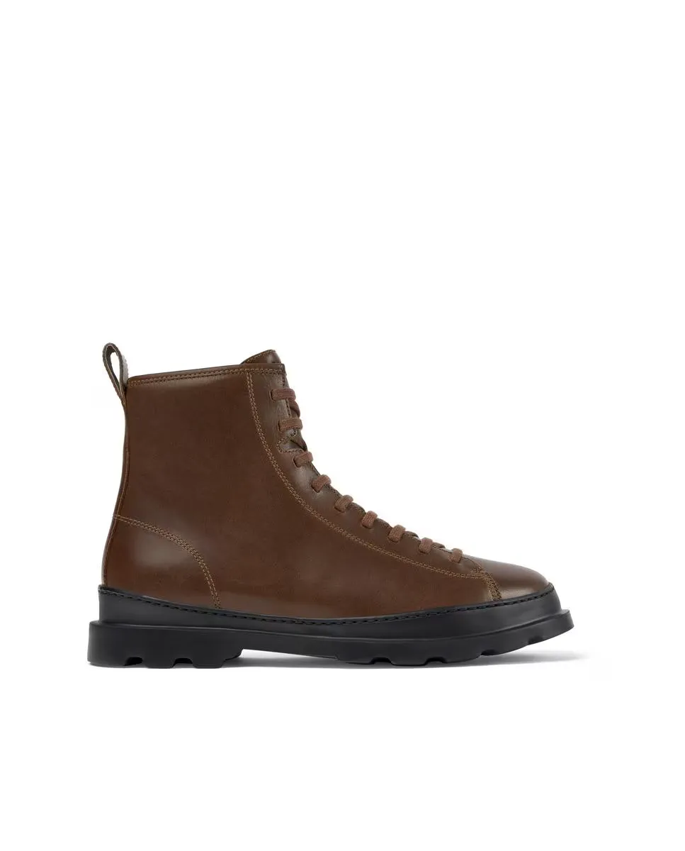 Мужские кожаные ботинки со шнурками и молнией Camper, коричневый
Мужские кожаные ботинки со шнурками и молнией Camper, коричневый