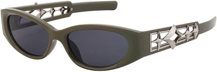 Модные солнцезащитные очки «кошачий глаз» для женщин, роскошные солнцезащитные очки в маленькой оправе в форме звезды для мужчин, прямоугольные солнцезащитные очки TYUVIVO, C5greengray
Модные солнцезащитные очки «кошачий глаз» для женщин, роскошные солнцезащитные очки в маленькой оправе в форме звезды для мужчин, прямоугольные солнцезащитные очки TYUVIVO, C5greengray