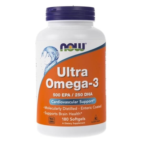 Биологически активная добавка Ultra Omega-3 500 EPA/250 DHA Now Foods, 180 капсул
Биологически активная добавка Ultra Omega-3 500 EPA/250 DHA Now Foods, 180 капсул