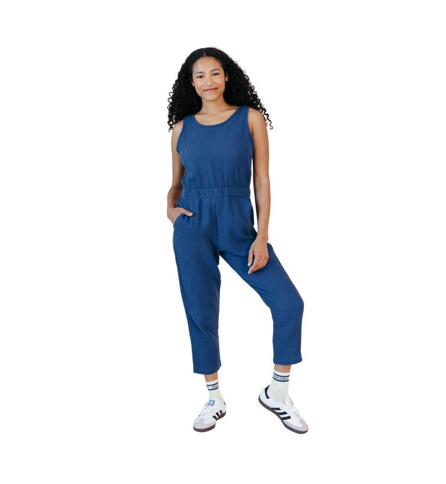 Хлопковый комбинезон Jameela больших размеров Poplinen, Deep sea
Хлопковый комбинезон Jameela больших размеров Poplinen, Deep sea