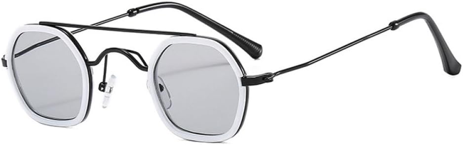 MUTYNE Ретро многоугольные квадратные солнцезащитные очки для мужчин, модные, с двойной перемычкой, градиентные, солнцезащитные очки UV400, панк-очки UV400, C03 White Grey
MUTYNE Ретро многоугольные квадратные солнцезащитные очки для мужчин, модные, с двойной перемычкой, градиентные, солнцезащитные очки UV400, панк-очки UV400, C03 White Grey